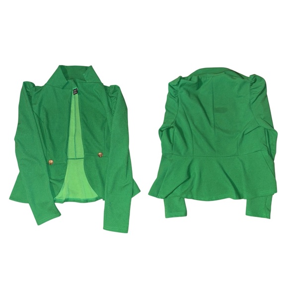 Shein SXY Elegant Green Women's Pantsuit 2pc Set - Picture 4 of 12